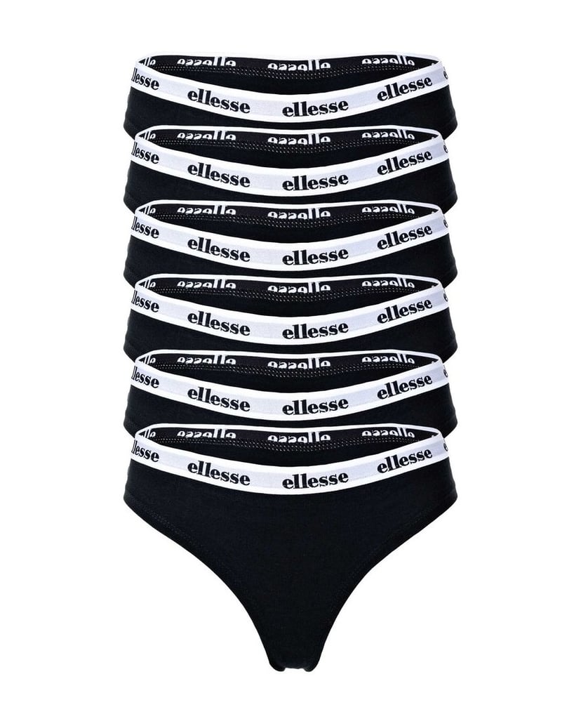 ELLESSE-Damen-String-6er-Pack-HILLAR-schwarz