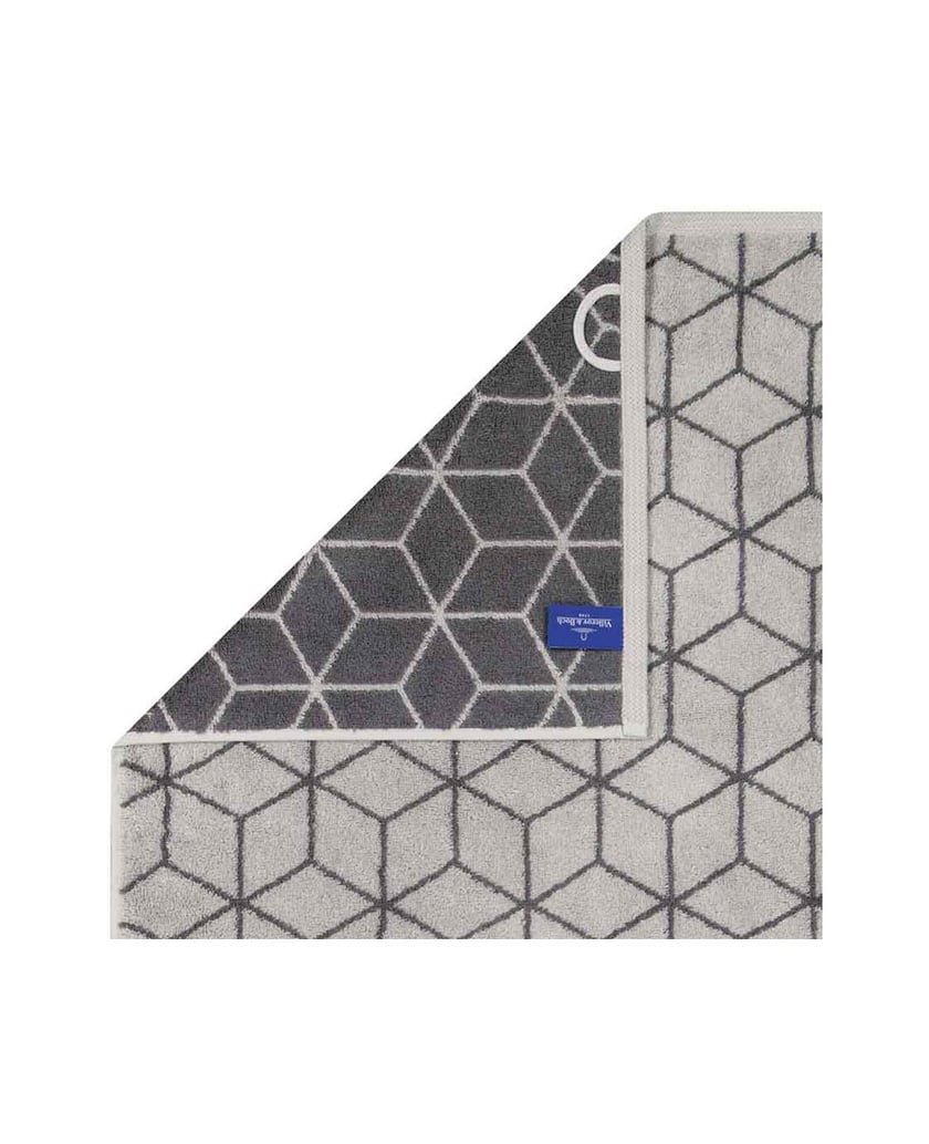 Villeroy-&-Boch-Unisex-Handtuch-1er-Pack-Handtuch-Carré-grau