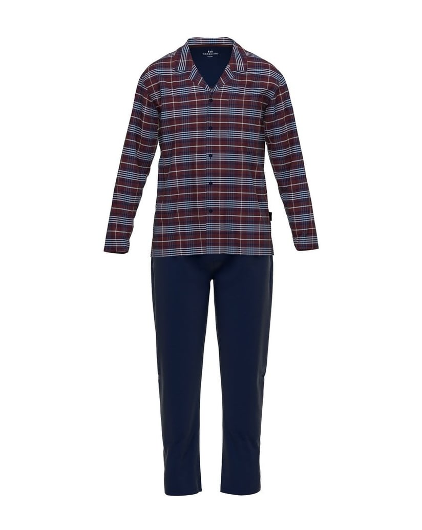GÖTZBURG-Herren-Pyjama-blau