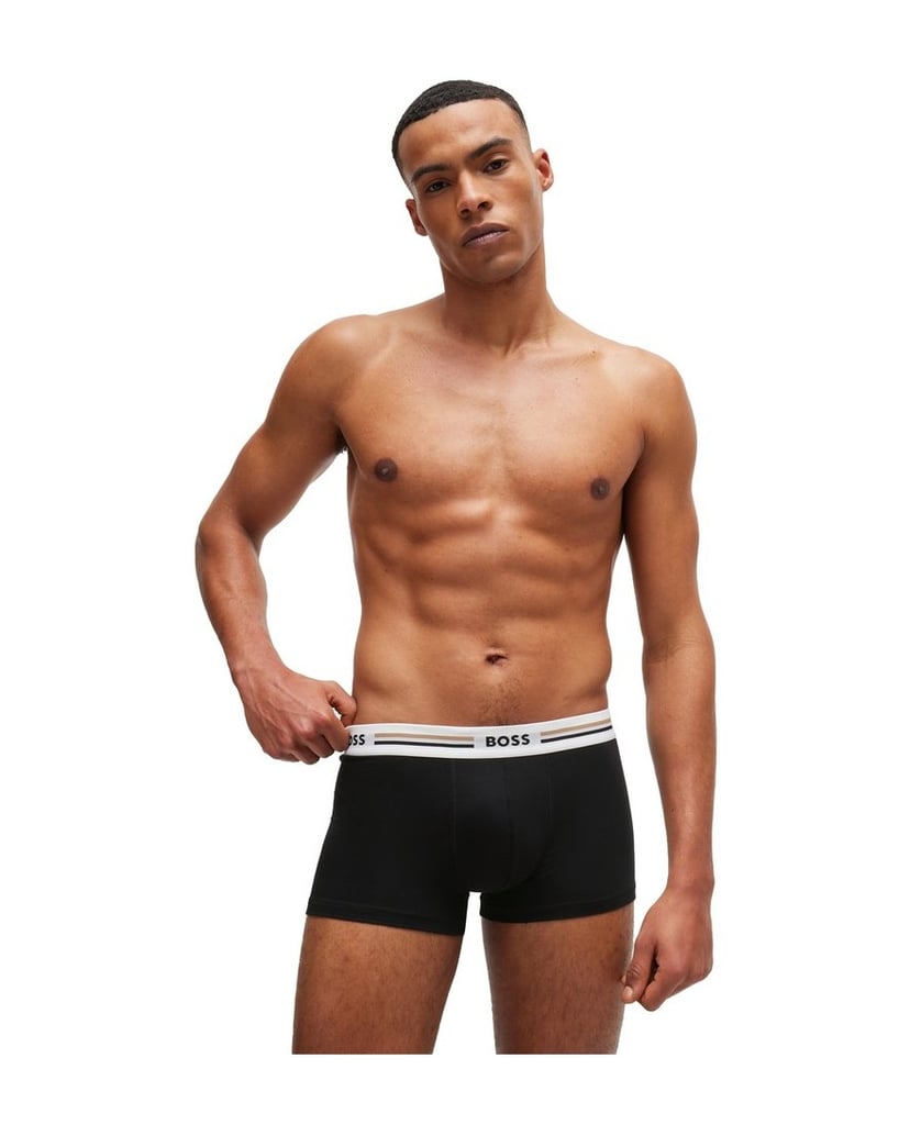 BOSS-Herren-Boxershort-3er-Pack-Trunk-3P-Revive-schwarz