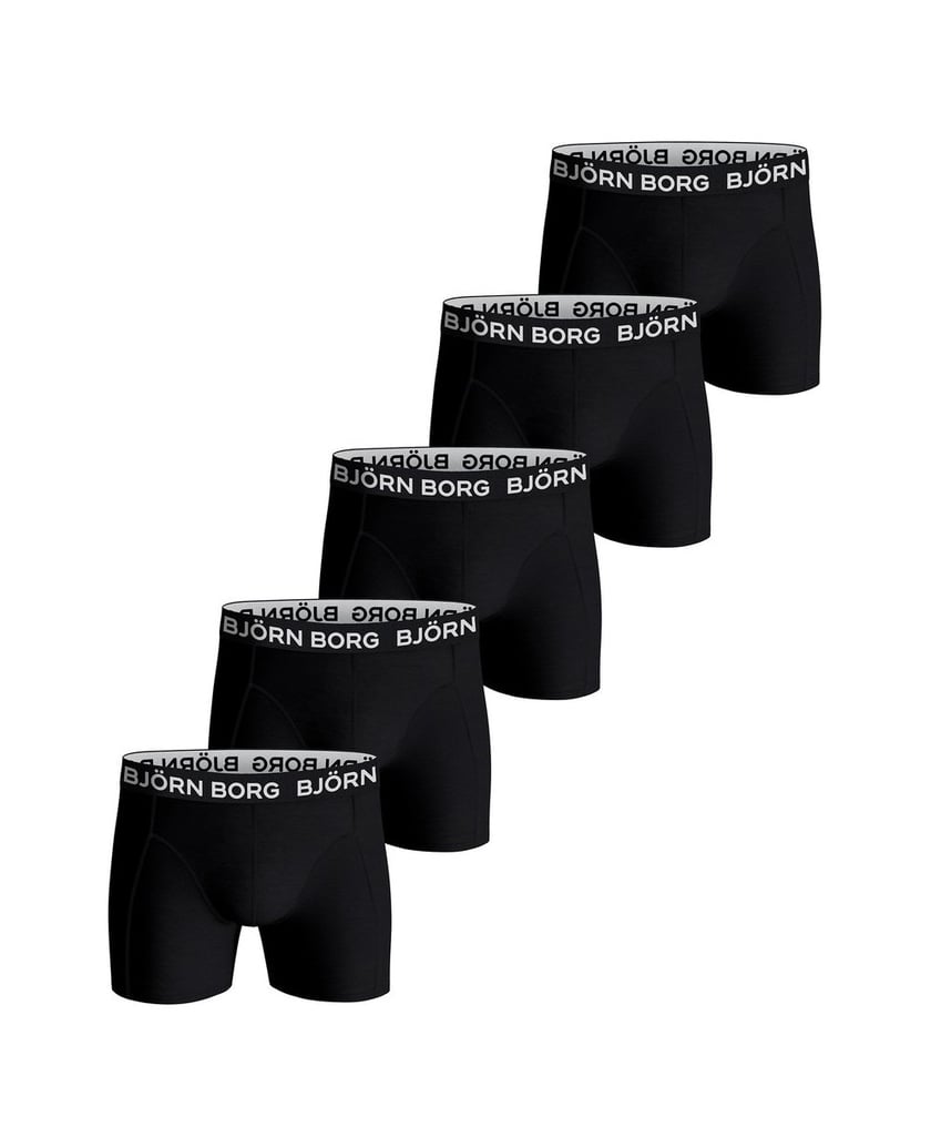 Björn-Borg-Herren-Boxershort-5er-Pack-Cotton-Stretch-Trunks-Big-Logo-5P-weiss