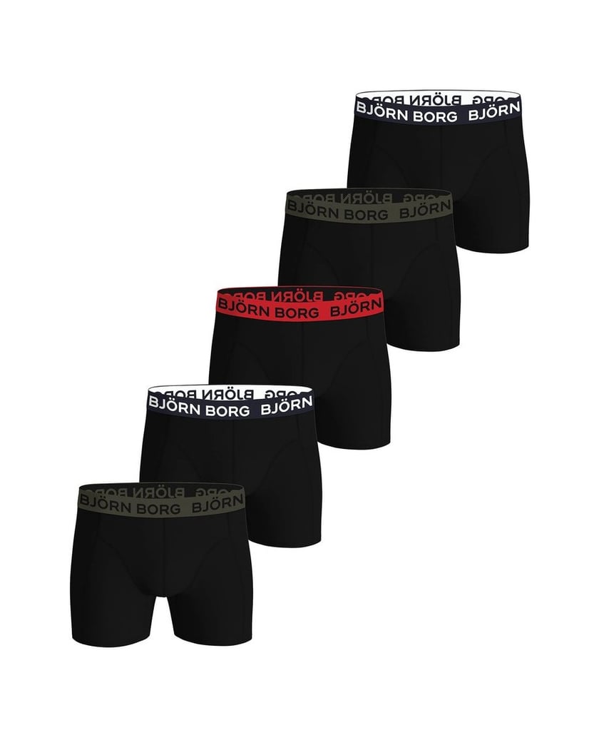 Björn-Borg-Herren-Boxershort-5er-Pack-Cotton-Stretch-Trunks-Big-Logo-5P-weiss