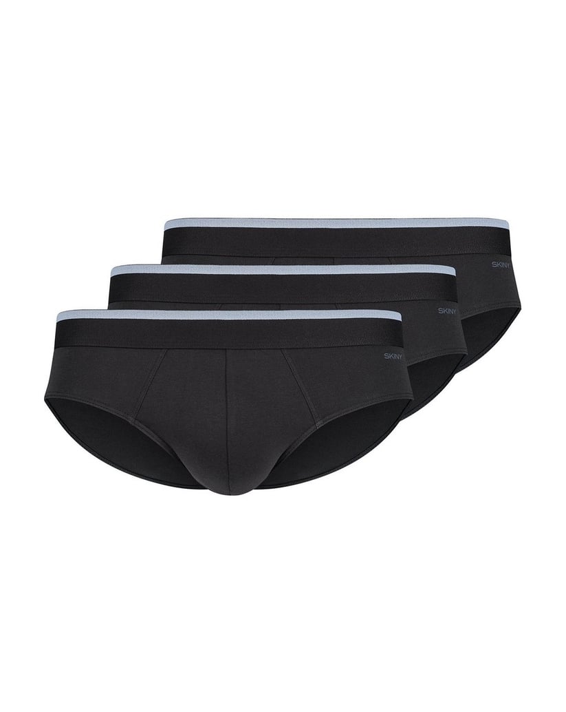 Skiny-Herren-Slip-3er-Pack-Brasil-Slips-Cotton-Multipack-schwarz