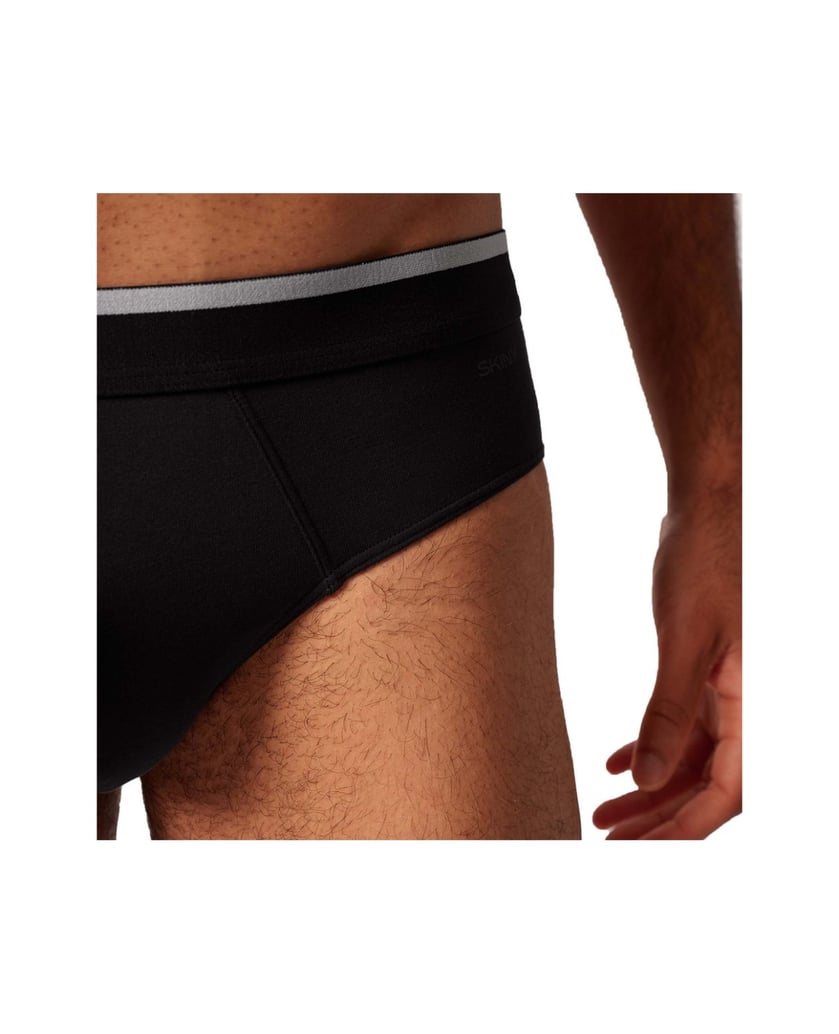 Skiny-Herren-Slip-3er-Pack-Brasil-Slips-Cotton-Multipack-schwarz