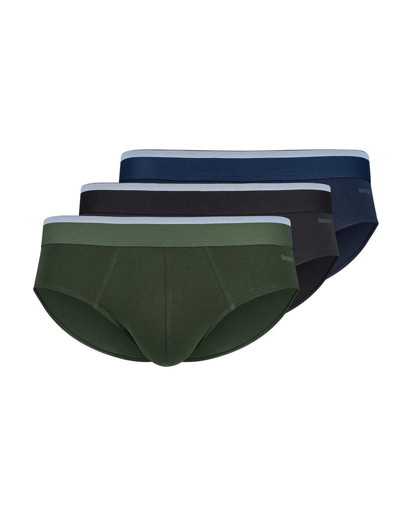 Skiny-Herren-Slip-3er-Pack-Brasil-Slips-Cotton-Multipack-schwarz