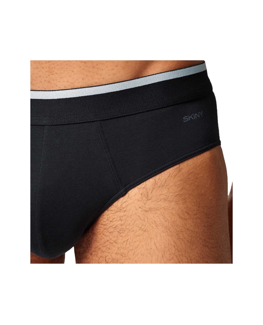 Skiny-Herren-Slip-3er-Pack-Brasil-Slips-Cotton-Multipack-schwarz