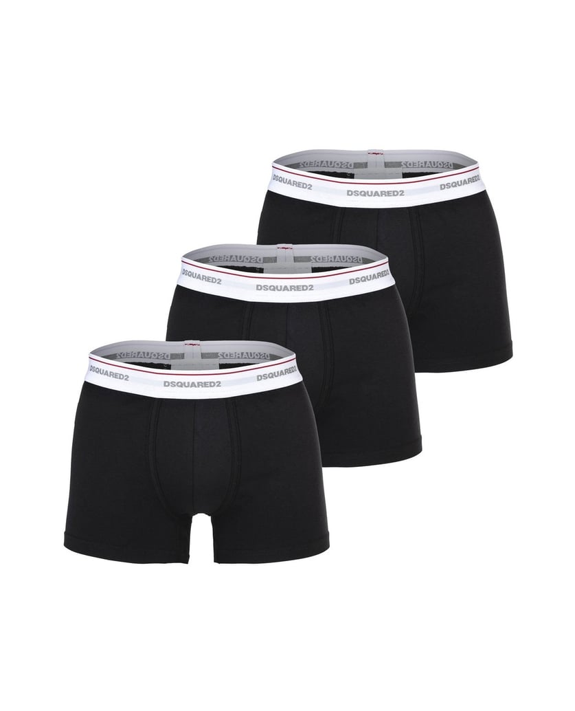 DSQUARED2-Herren-Boxershort-3er-Pack-3-PACK-TRUNK-schwarz