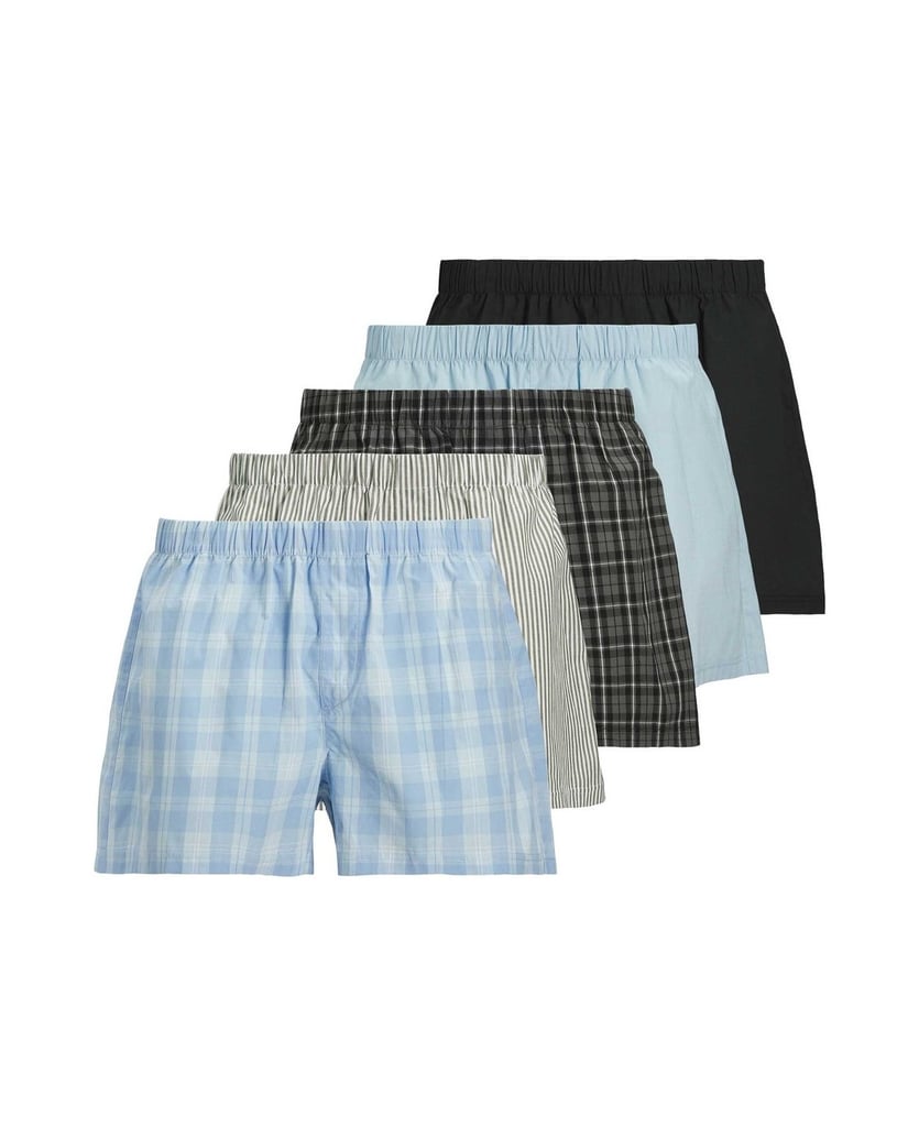 Jack-&-Jones-Herren-Web-Boxershorts-5er-Pack-JACMILANO-WOVEN-BOXERS-5-PACK-mehrfarbig-