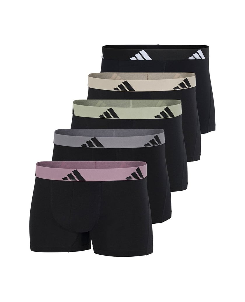 Adidas-Herren-Boxershort-5er-Pack-Trunks-5P-Acvtive-Flex-Cotton-schwarz