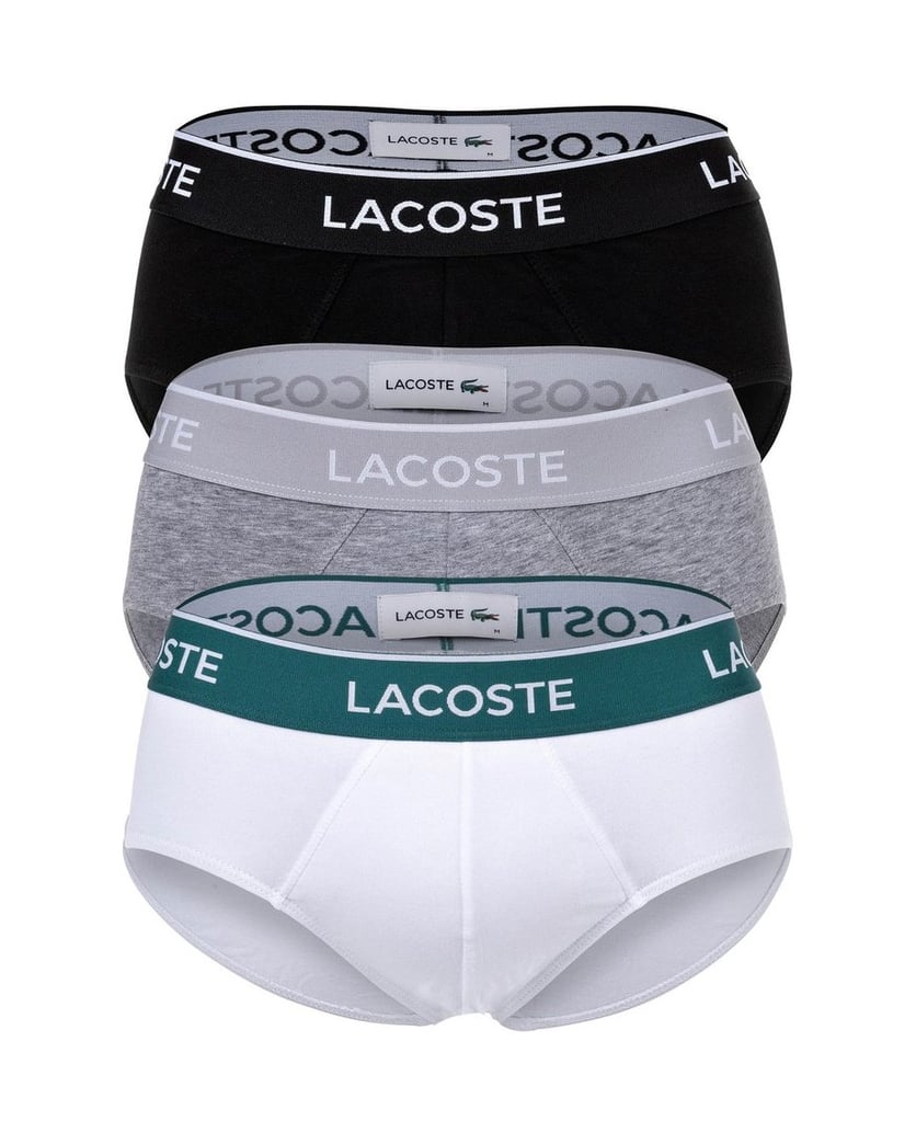 LACOSTE-Herren-Slip-3er-Pack-schwarz