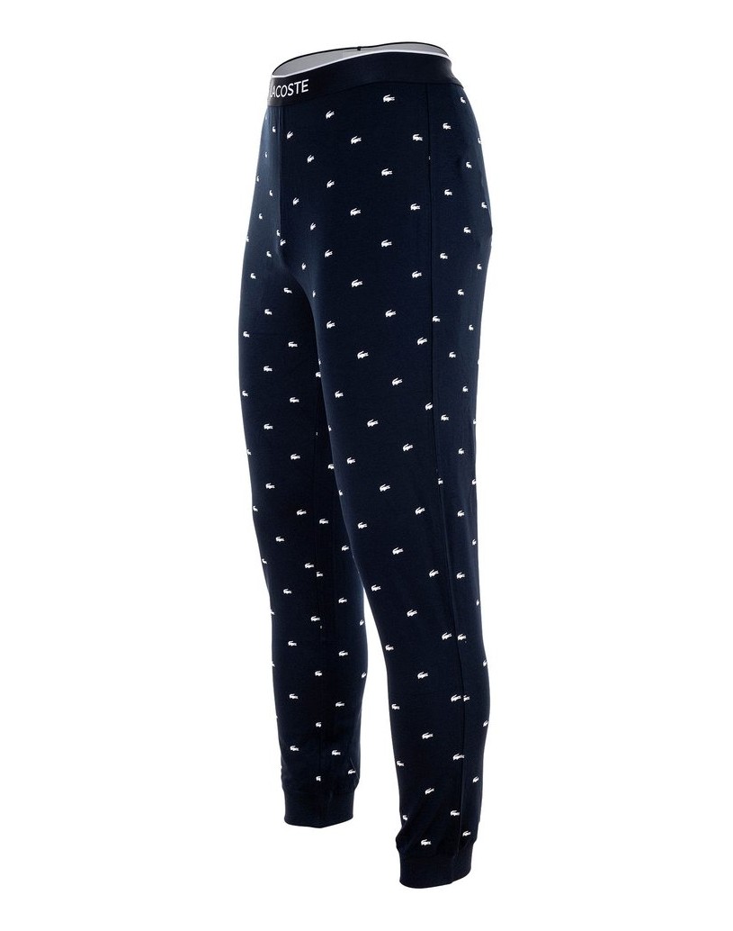 LACOSTE-Herren-Pyjama-PANTALON-LOUNGEWEAR-blau-