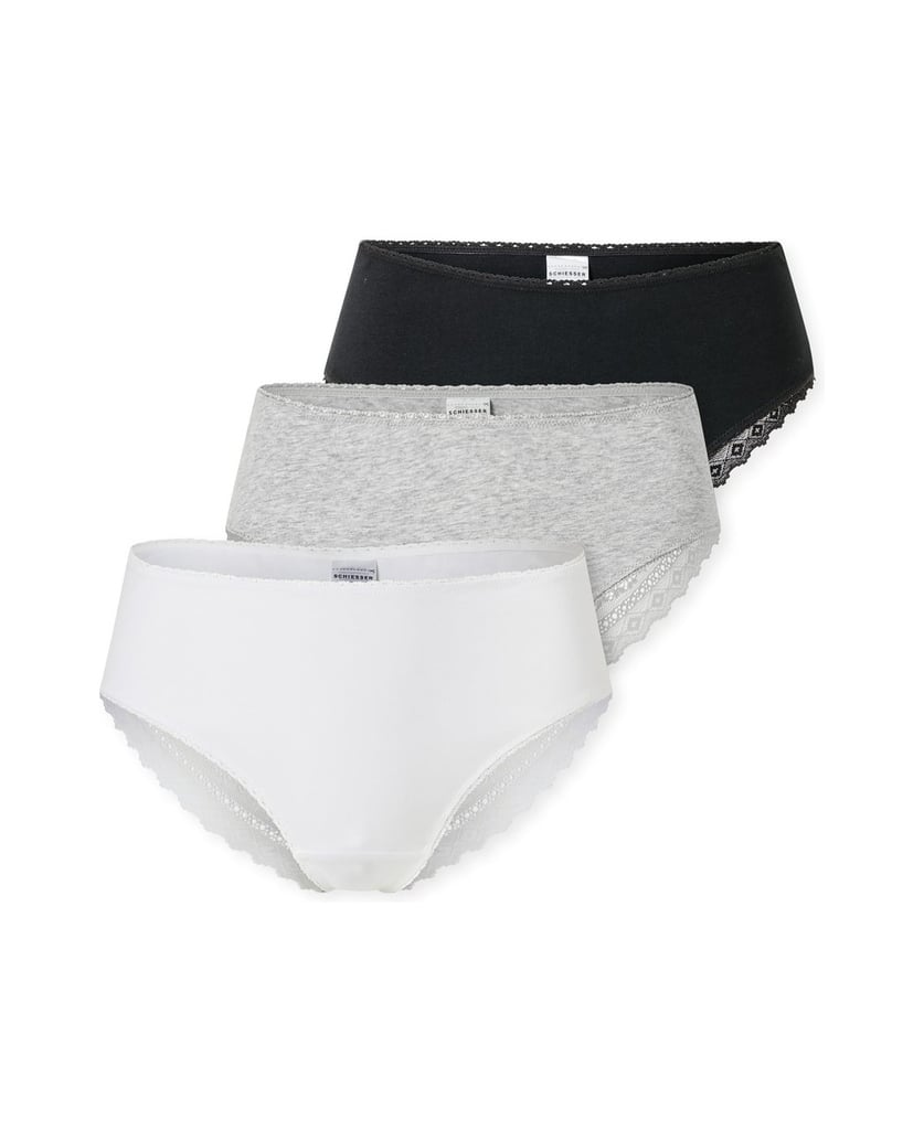 SCHIESSER-Damen-Slip-3er-Pack-schwarz