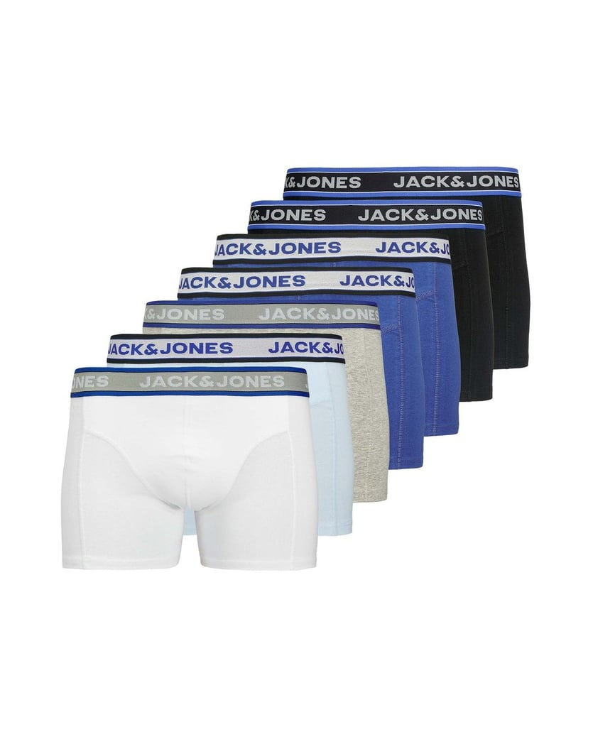 Jack-&-Jones-Herren-Boxershort-7er-Pack-JACHUDSON-SOLID-TRUNKS-7-PACK-mehrfarbig-