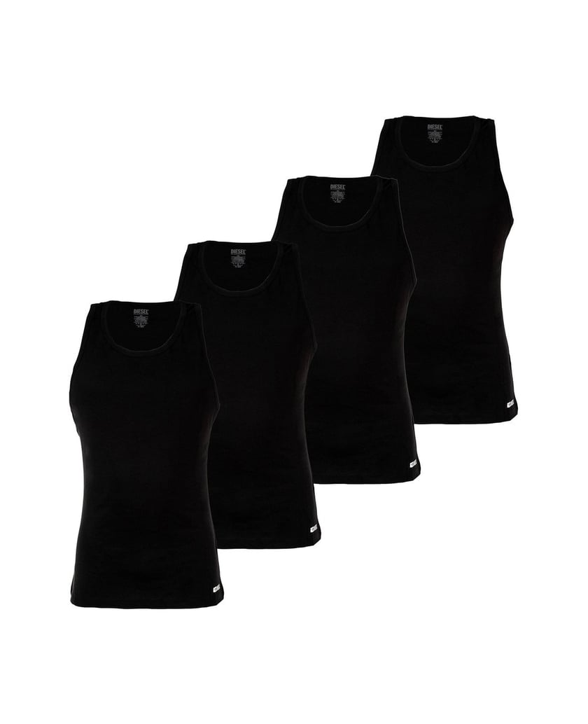 Diesel-Herren-Unterhemd-4er-Pack-WALTY-D-BOX-4PACK-schwarz