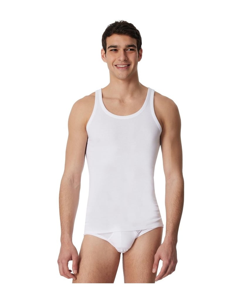 SCHIESSER-Herren-Unterhemd-2er-Pack-ESSENTIALS-weiss
