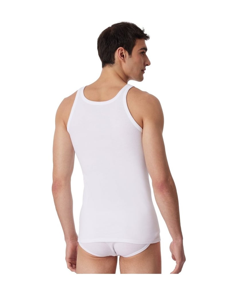 SCHIESSER-Herren-Unterhemd-2er-Pack-ESSENTIALS-weiss