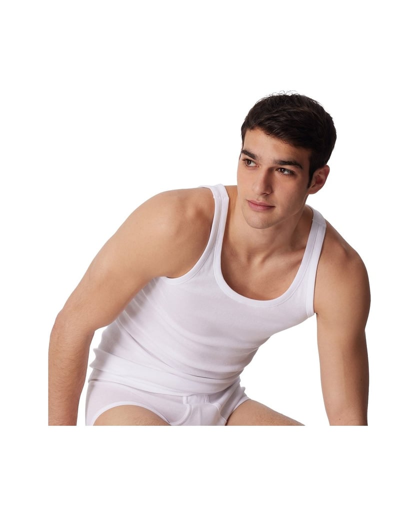 SCHIESSER-Herren-Unterhemd-2er-Pack-ESSENTIALS-weiss