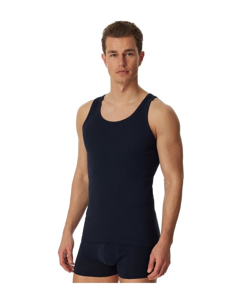 SCHIESSER-Herren-Unterhemd-2er-Pack-ESSENTIALS-weiss