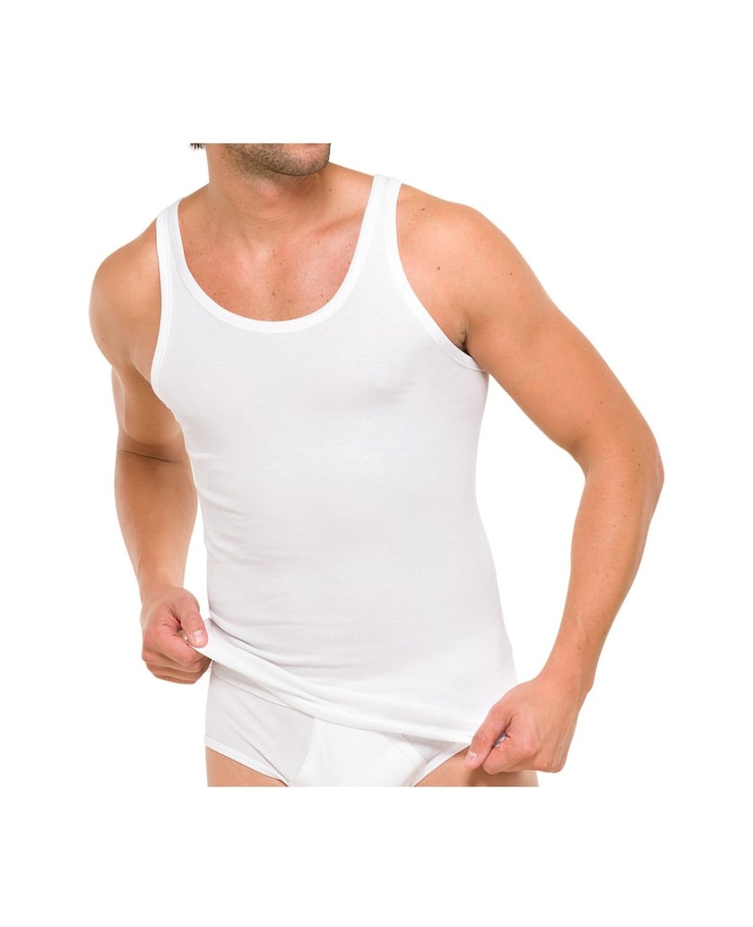 SCHIESSER-Herren-Unterhemd-2er-Pack-weiss