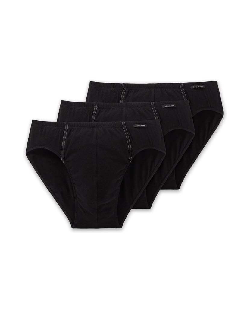 SCHIESSER-Herren-Slip-3er-Pack-schwarz