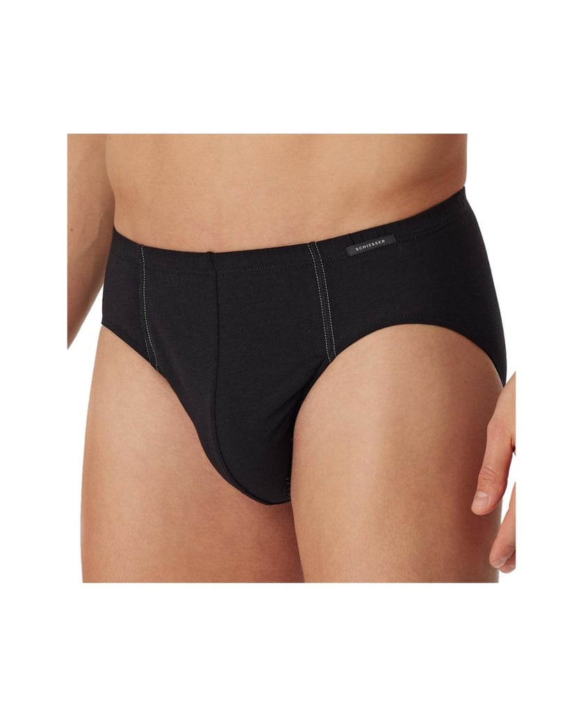 SCHIESSER-Herren-Slip-3er-Pack-schwarz