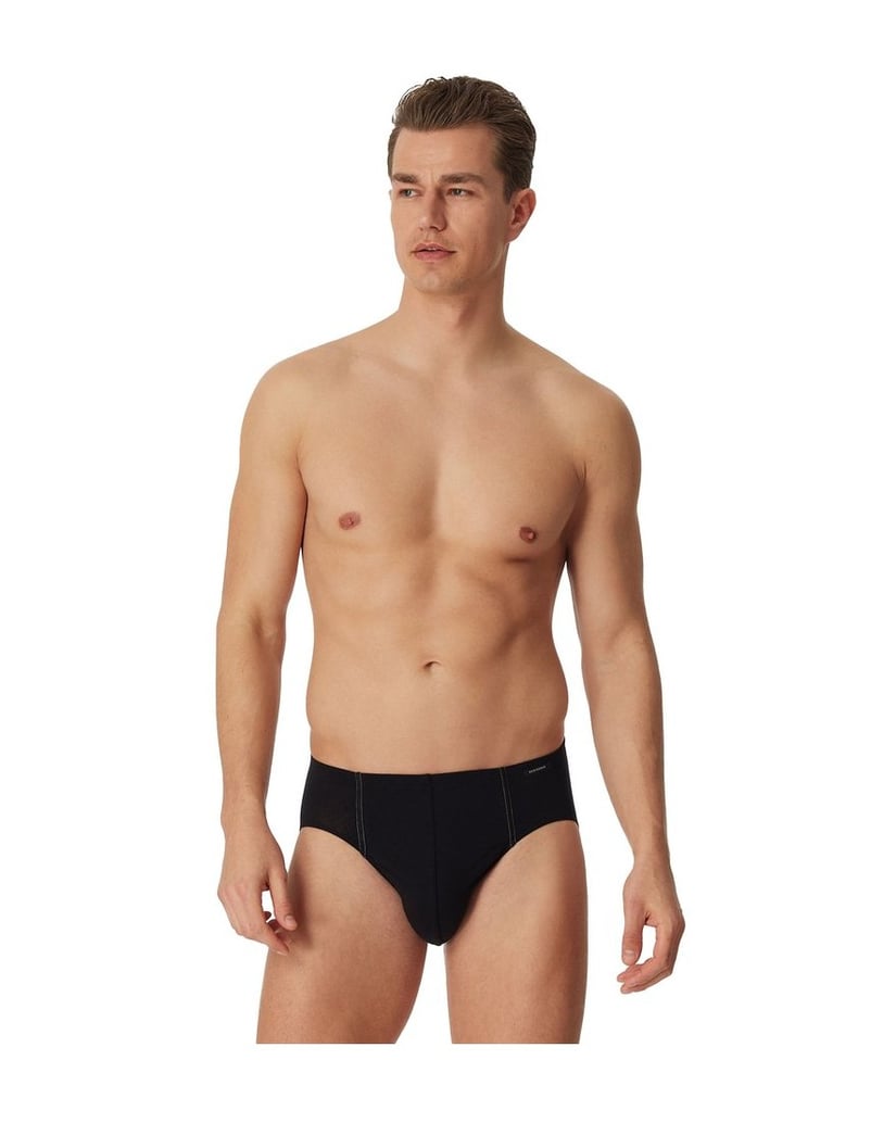 SCHIESSER-Herren-Slip-3er-Pack-schwarz