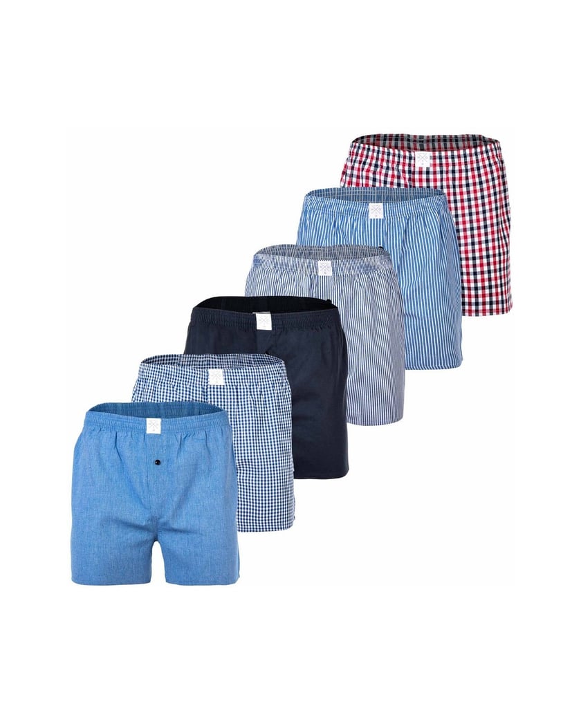 MG-1-Herren-Web-Boxershorts-6er-Pack-mehrfarbig-