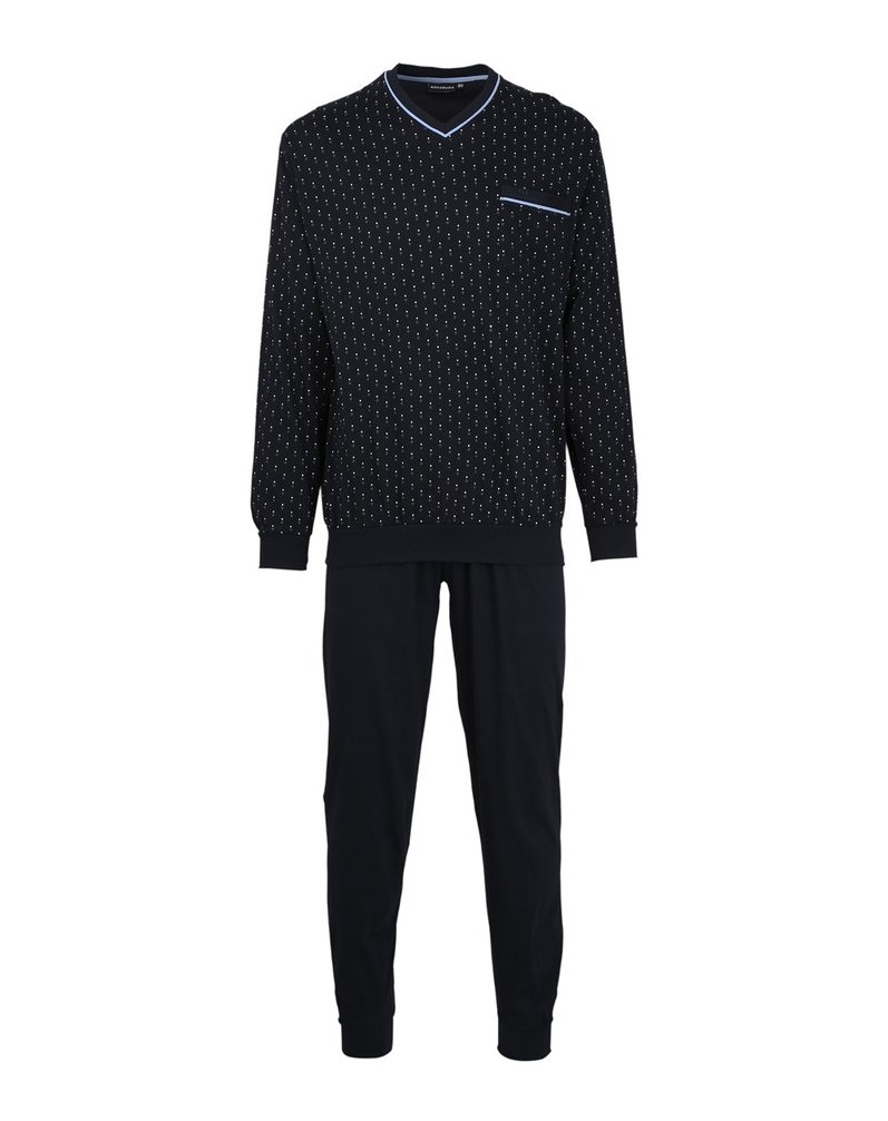GÖTZBURG-Herren-Pyjama-blau-