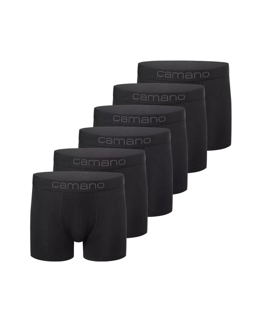 Camano-Herren-Boxershort-6er-Pack-Men-comfort-BCI-Cotton-Boxershorts-6p-in-Box-schwarz