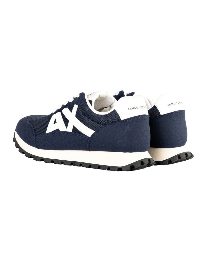 Armani-Exchange-Herren-Sneaker-SNEAKER-DROP-MICROSUEDE+MESH+CALF-PU-schwarz