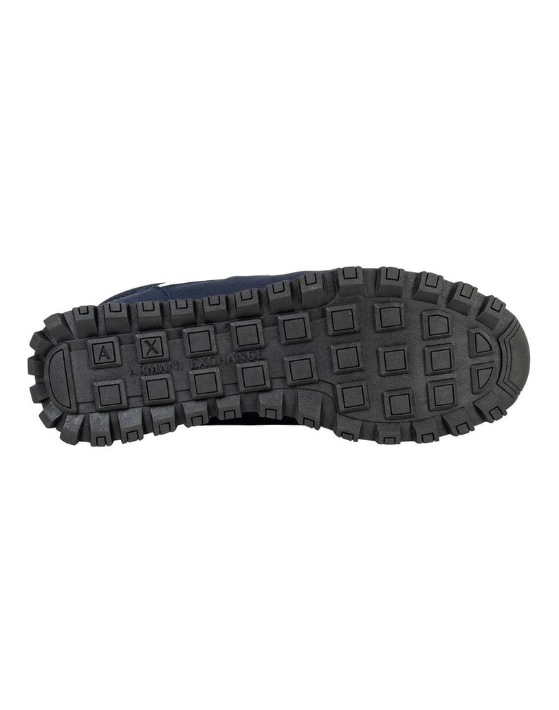 Armani-Exchange-Herren-Sneaker-SNEAKER-DROP-MICROSUEDE+MESH+CALF-PU-schwarz