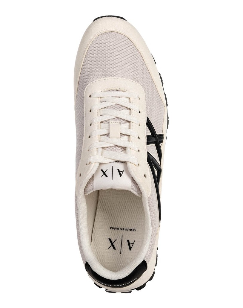 Armani-Exchange-Herren-Sneaker-SNEAKER-DROP-MICROSUEDE+MESH+CALF-PU-weiss-