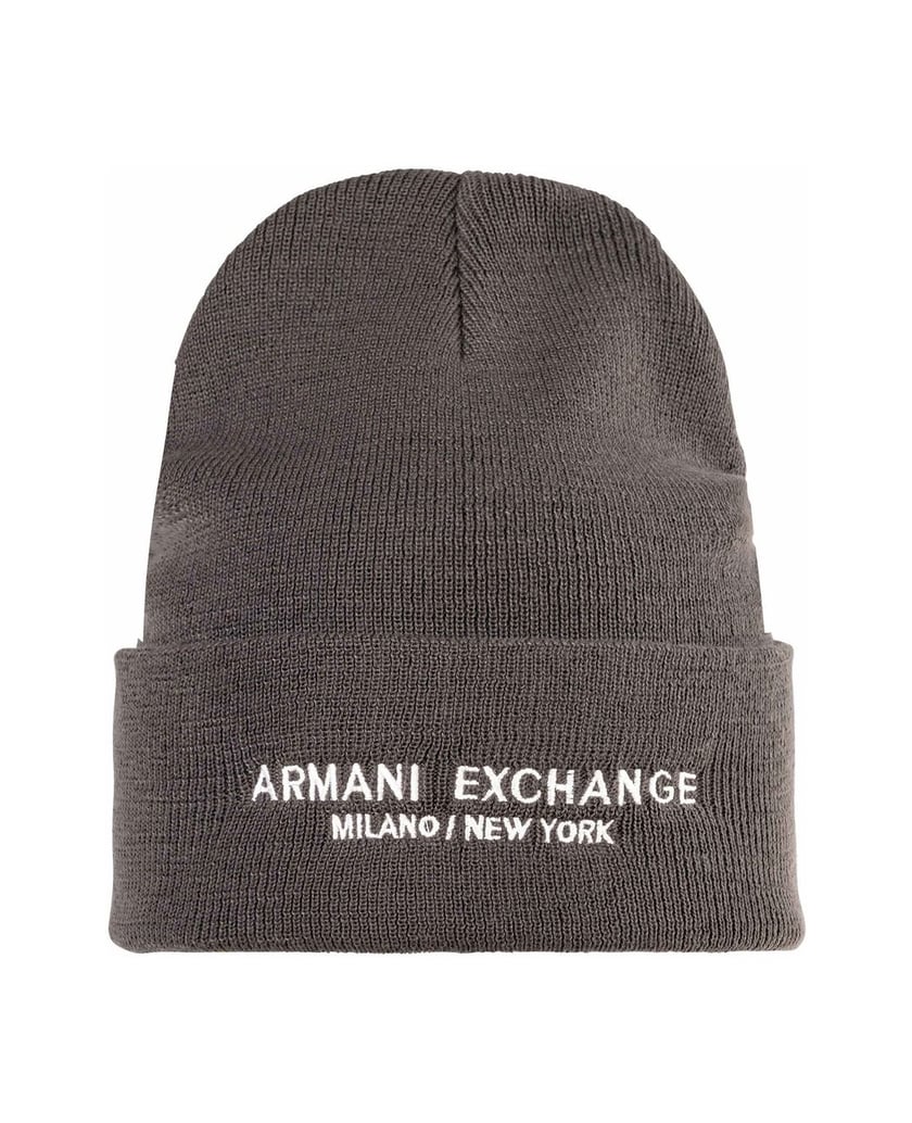 Armani-Exchange-Herren-Mütze-Cappello-Beanie-schwarz