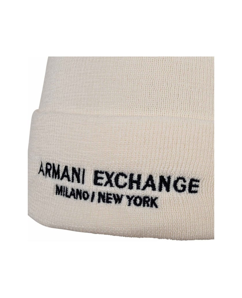 Armani-Exchange-Herren-Mütze-Cappello-Beanie-schwarz