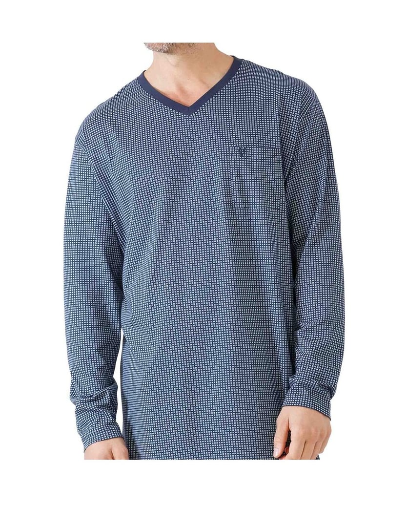 hajo-Herren-Nachthemd-blau-