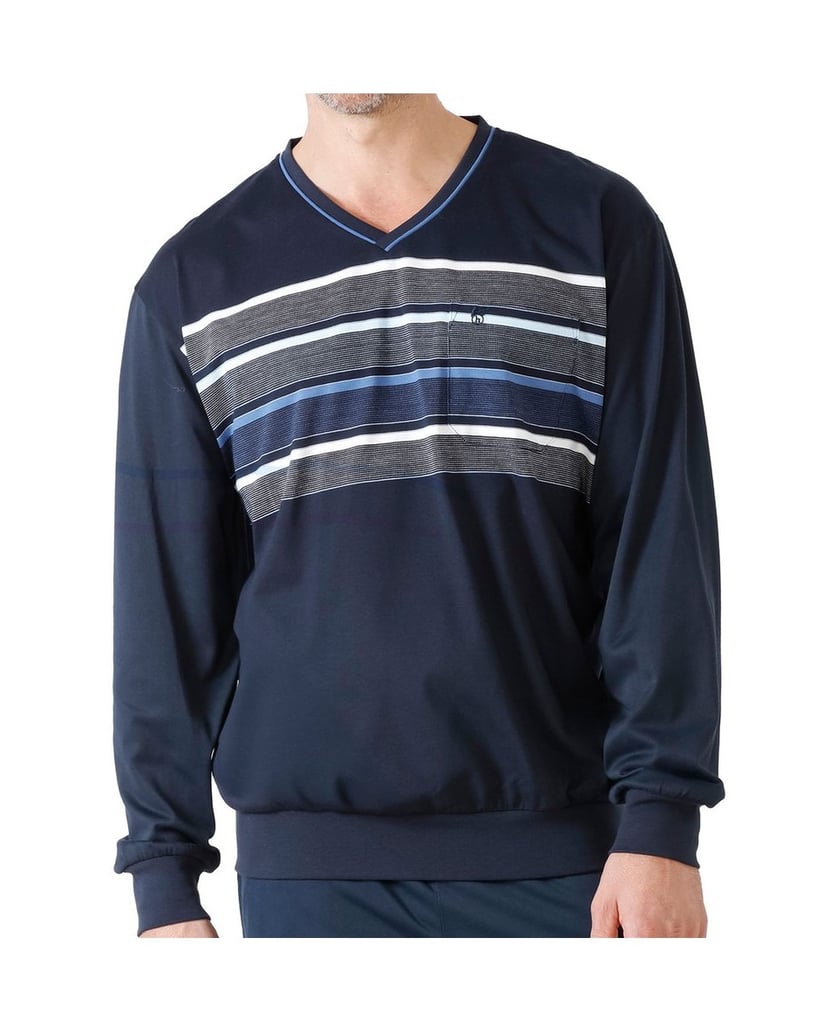 hajo-Herren-Pyjama-dunkelblau