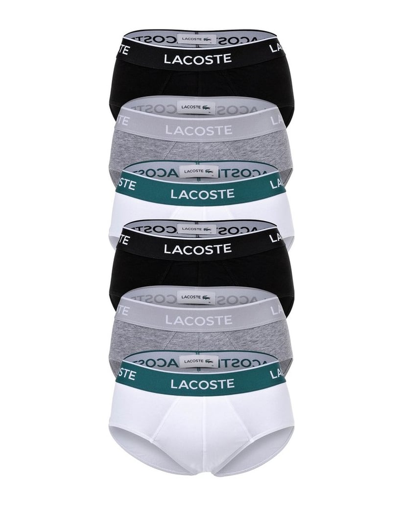 LACOSTE-Herren-Slip-6er-Pack-schwarz