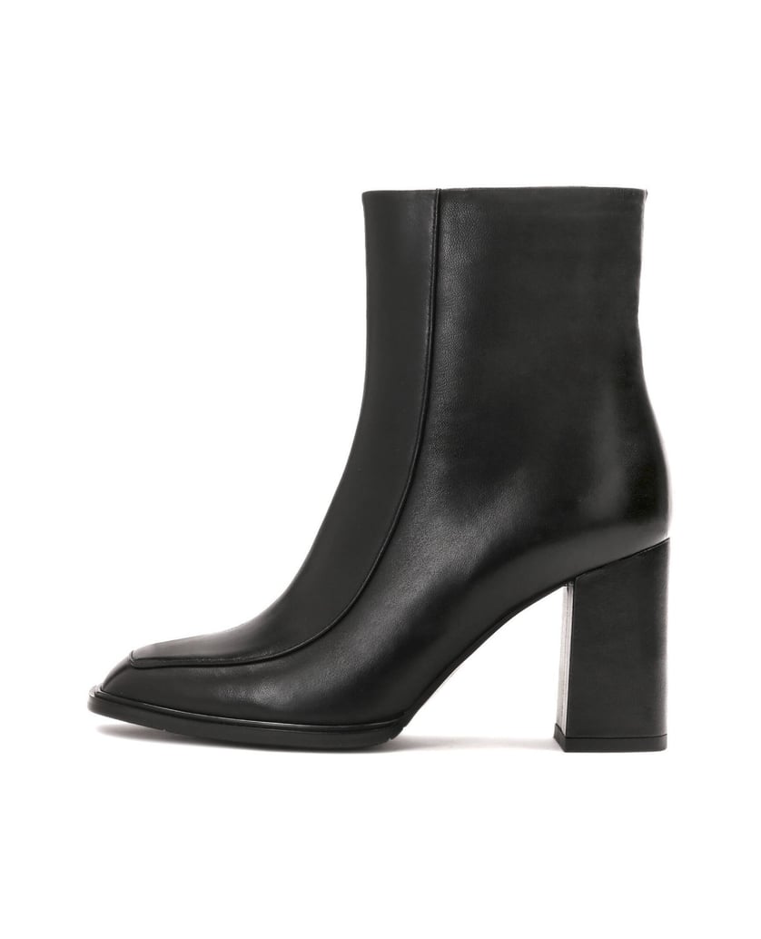 Kazar-Schwarze-Lederstiefel-mit-quadratischer-Spitze-schwarz