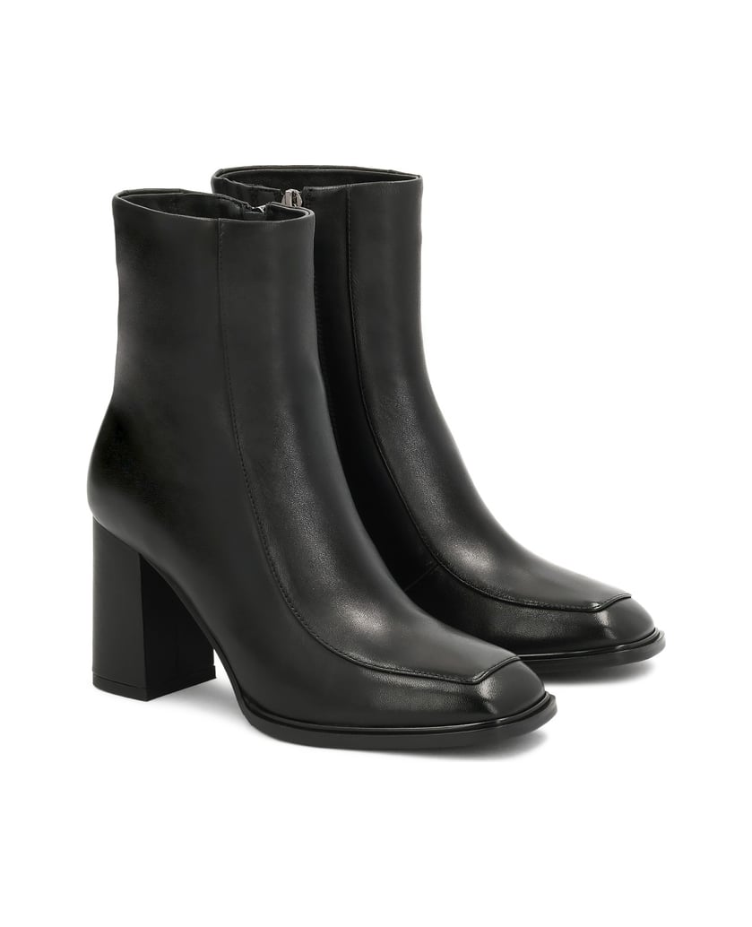 Kazar-Schwarze-Lederstiefel-mit-quadratischer-Spitze-schwarz