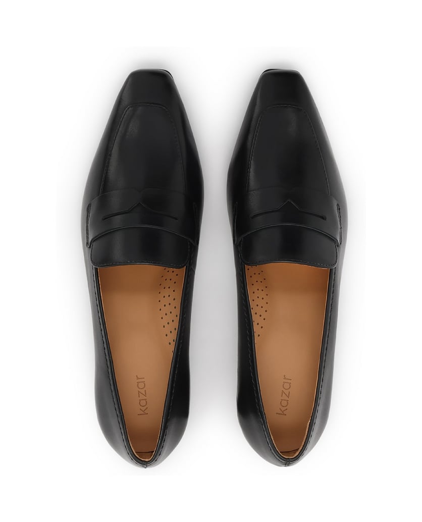 Kazar-Schwarze-Pumps-mit-breitem,-niedrigem-Absatz-schwarz