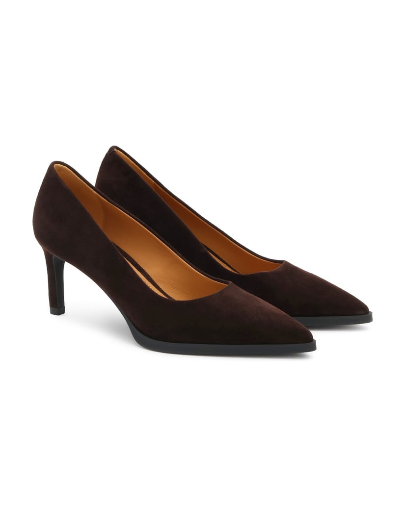Kazar-Klassische-Pumps-aus-Wildleder-in-brauner-Farbe-braun
