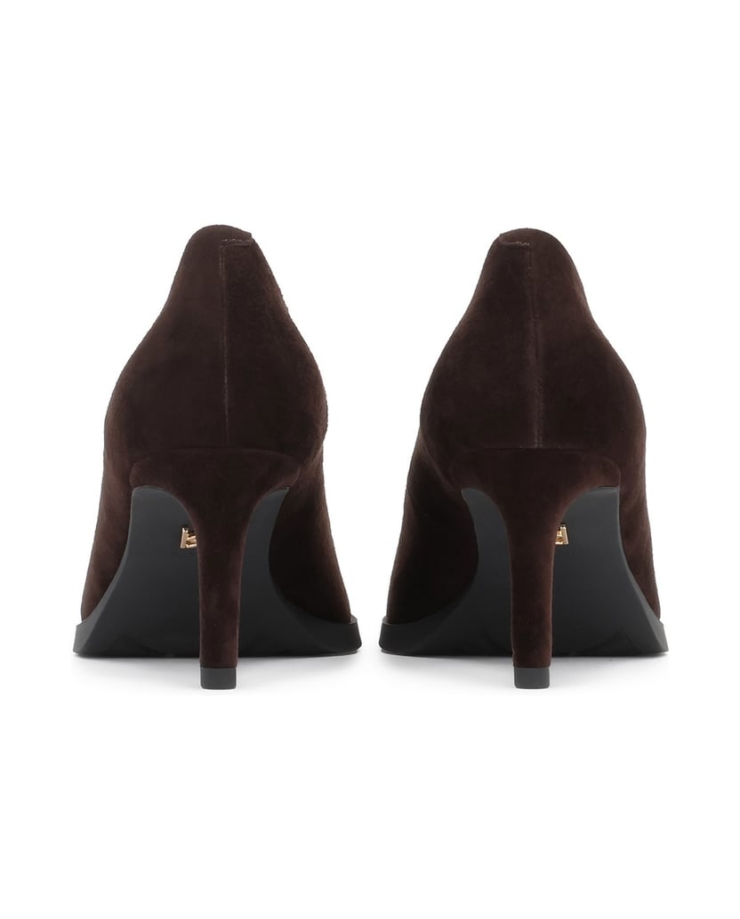 Kazar-Klassische-Pumps-aus-Wildleder-in-brauner-Farbe-braun