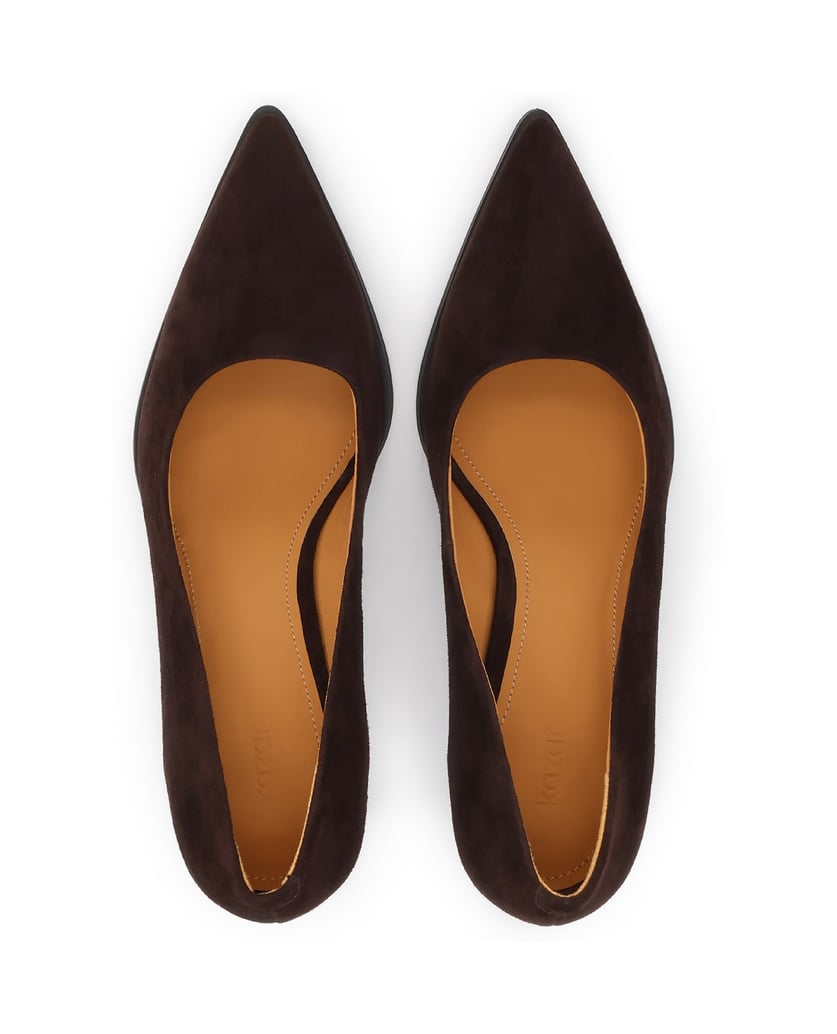 Kazar-Klassische-Pumps-aus-Wildleder-in-brauner-Farbe-braun
