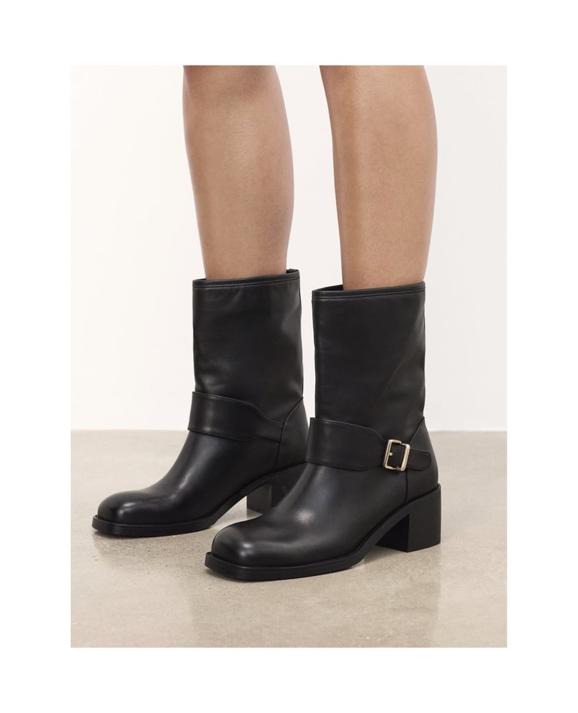 Kazar-Schwarze-Lederstiefel-mit-quadratischer-Spitze-schwarz