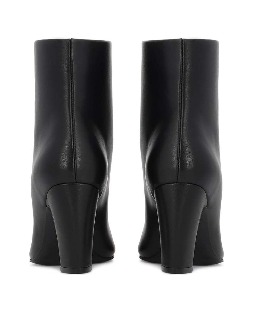 Kazar-Schwarze-Stiefel-mit-Absatz-und-Schaft-zum-Hineinschlüpfen-schwarz