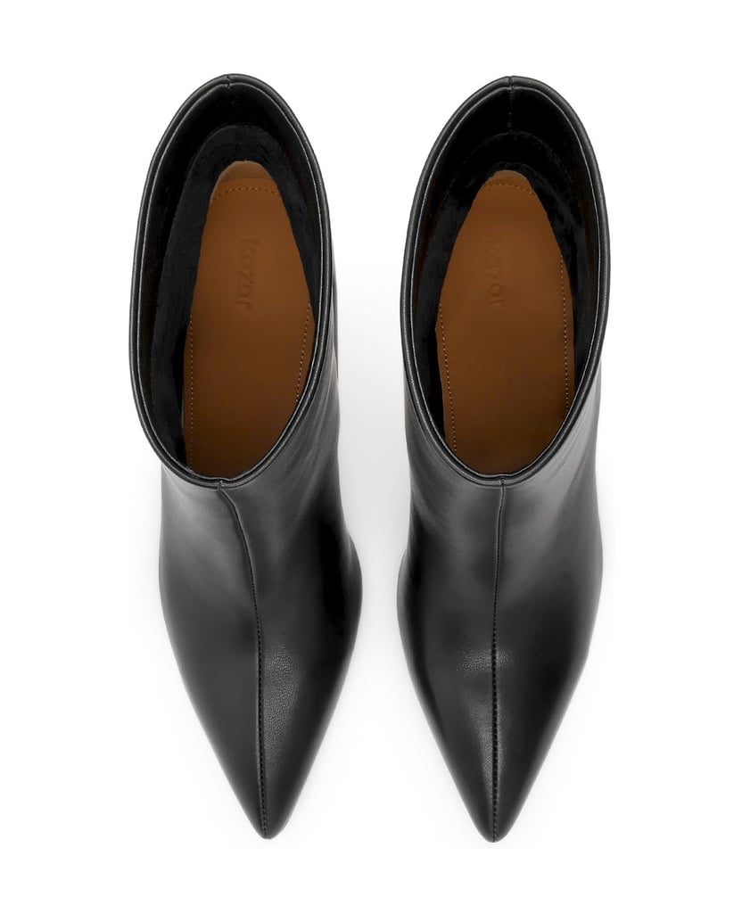 Kazar-Schwarze-Stiefel-mit-Absatz-und-Schaft-zum-Hineinschlüpfen-schwarz