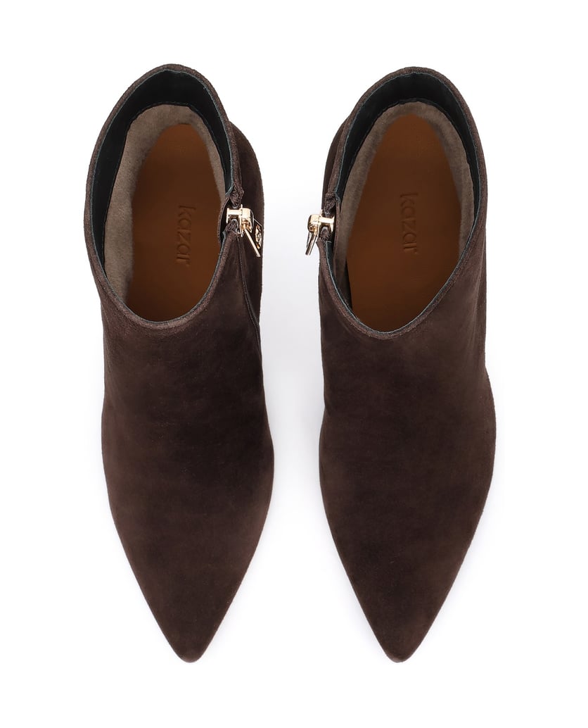 Kazar-Braune-Wildlederstiefel-mit-schlankem-Absatz-braun