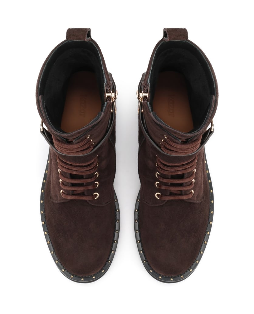 Kazar-Braune-Stiefel-mit-abnehmbarem-Riemen-braun