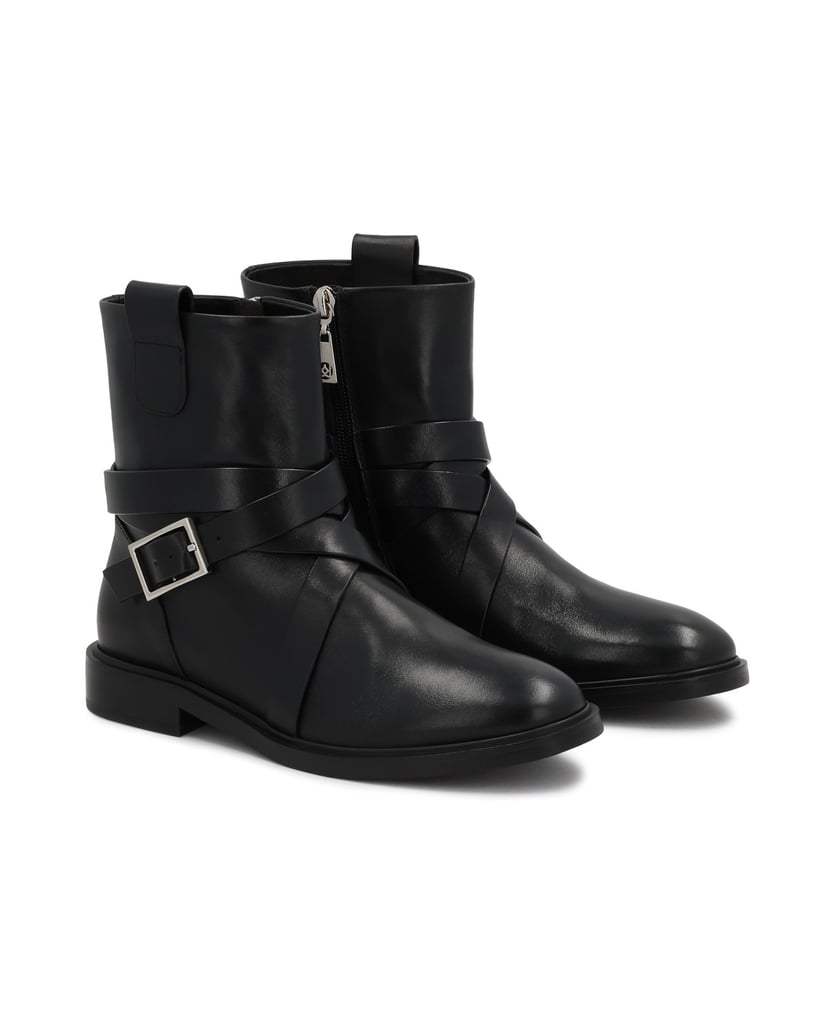 Kazar-Stiefel-mit-niedrigem-Schaft-und-Reißverschluss-schwarz
