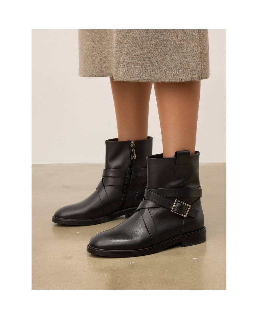 Kazar-Stiefel-mit-niedrigem-Schaft-und-Reißverschluss-schwarz
